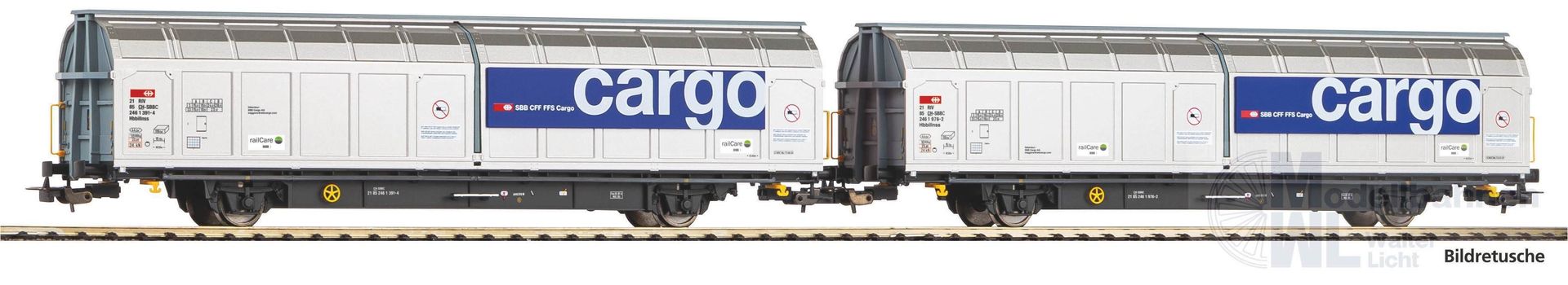 Piko 28309 - Schiebewandwagen Set SBB Ep.VI 2.tlg. H0/GL Piko 28309 - Schiebewandwagen Set SBB Ep.VI 2.tlg. H0/GL