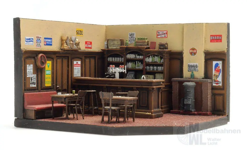 ARTITEC b.v. 10.466 - Innenbereich Café de Statie H0 1:87 BAUSATZ