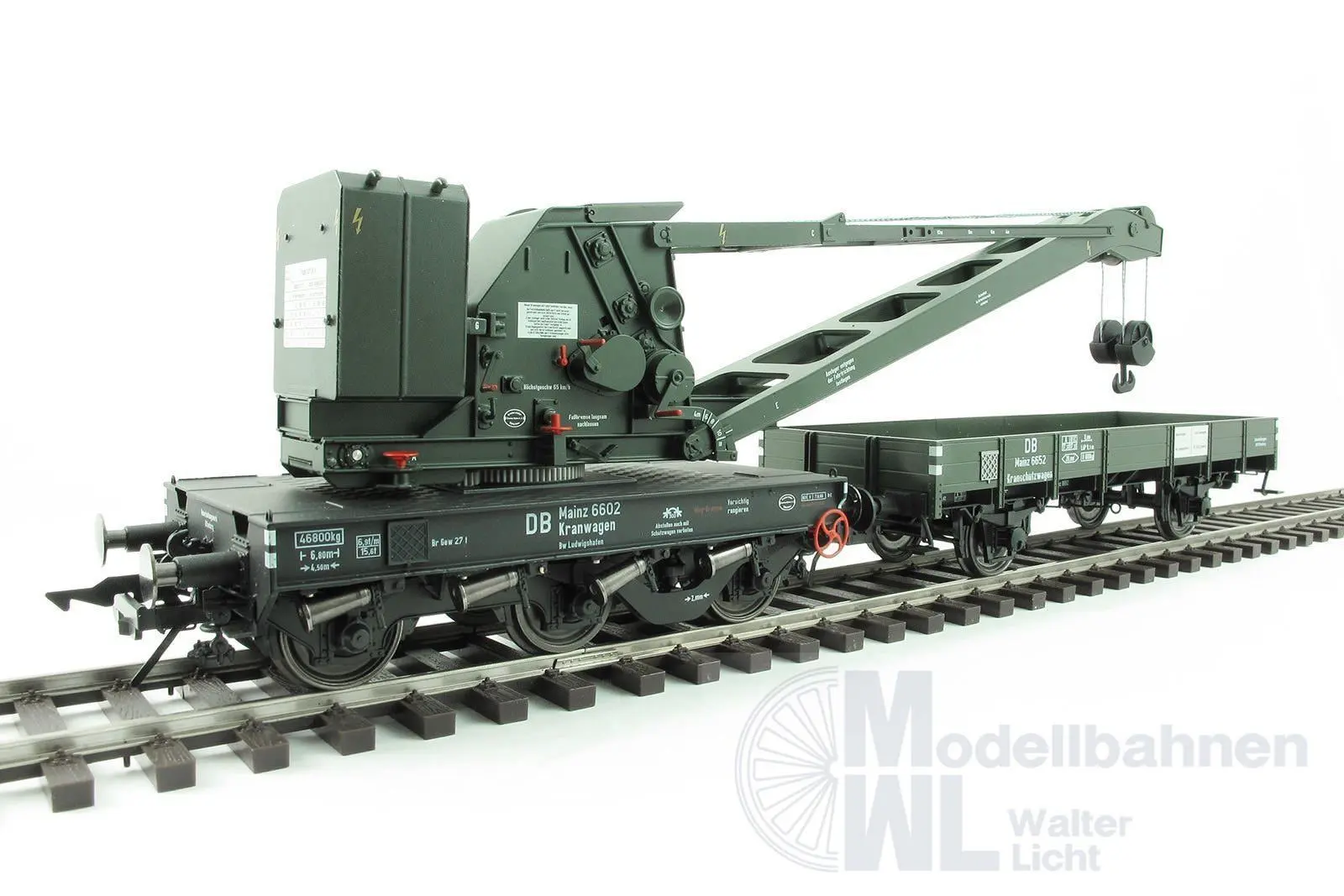 Lenz 42450-02 - Kran Wyhlen 10t, DB, Epoche 3, mit KranschutzwagenSpur 0