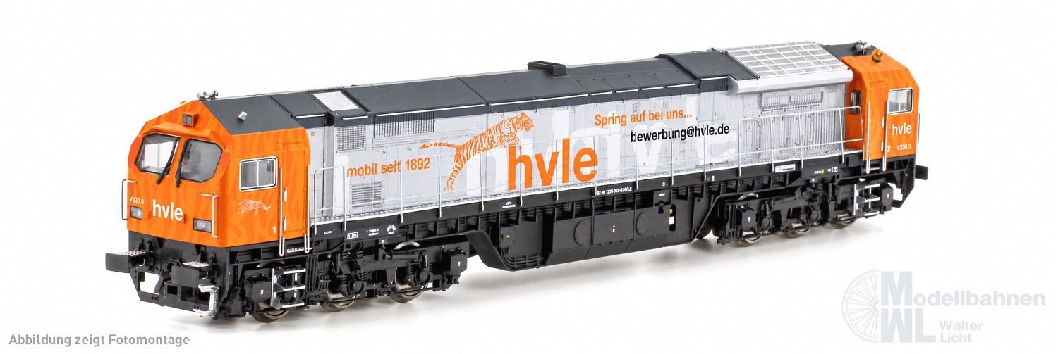 Mehano 55534 - Diesellok DE-AC33C V330.3 HVLE Ep.VI Blue Tiger TT 1:120