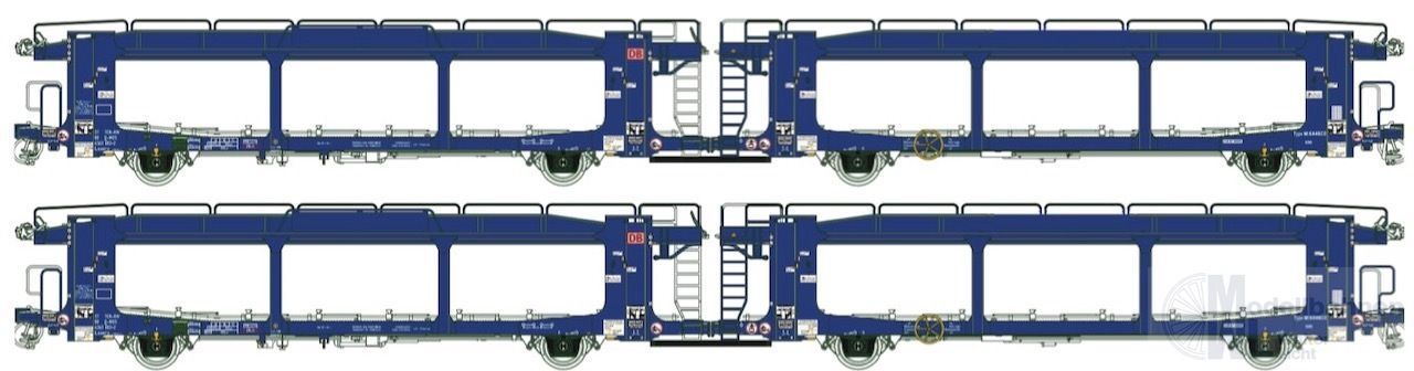 LS Models 96152 - Autotransportwagen Set DB TEN-RIV Ep.VI 2.tlg. H0/GL