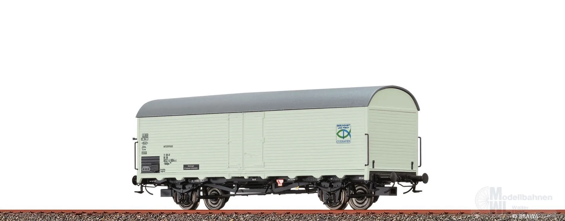 Brawa 47628 - Kühlwagen DB Ep.IV Ibdlps 383 Interfrigo H0/GL