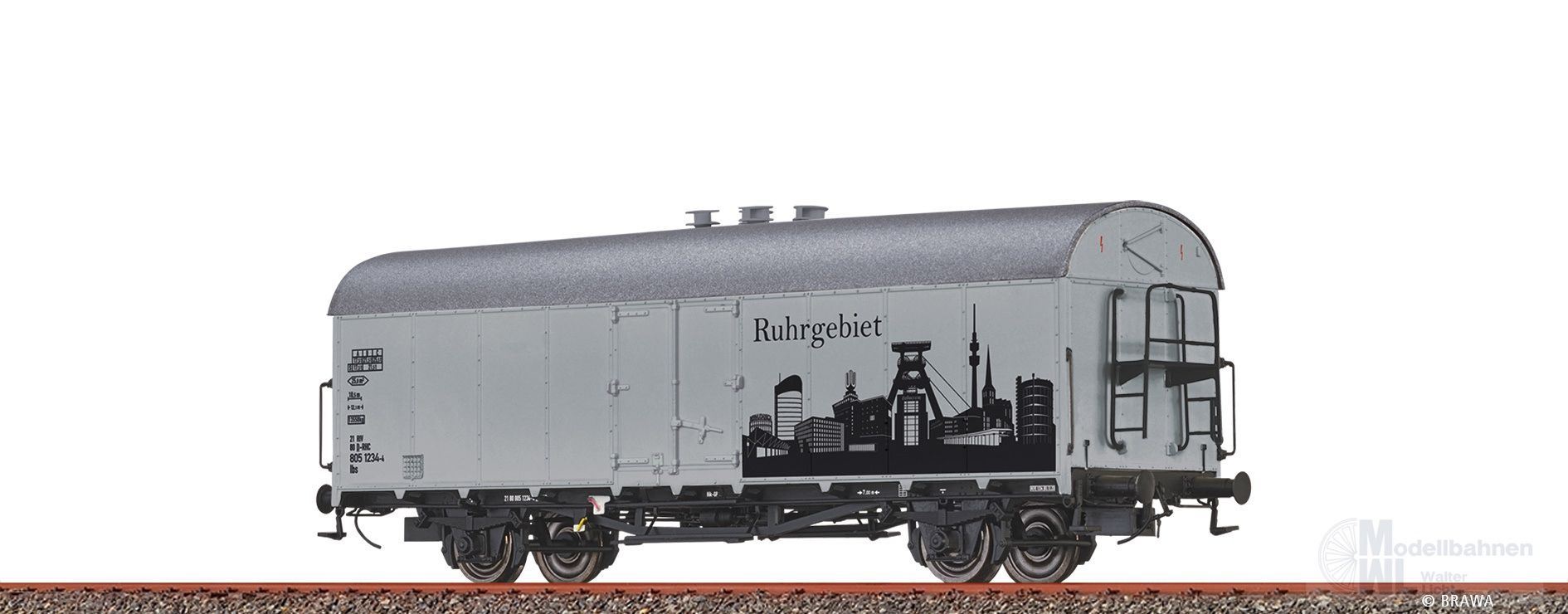 Brawa 50988 - Kühlwagen Ibs Skyline Ruhrgebiet H0/GL Brawa 50988 - Kühlwagen Ibs Skyline Ruhrgebiet H0/GL
