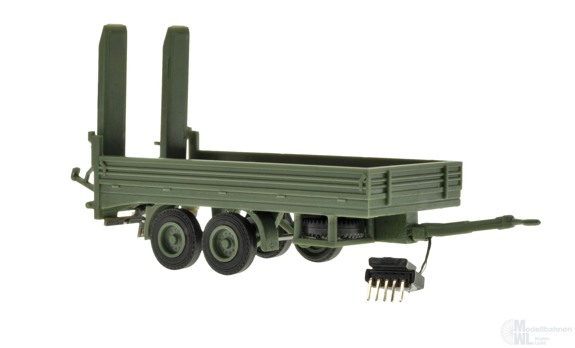 Viessmann 8220 - CarMotion Tiefladeanhänger Militär Tandemachser H0 1:87
