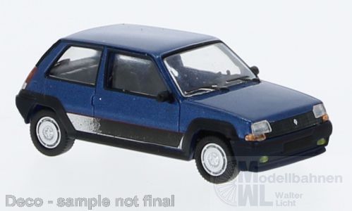PCX-Models 870297 - Renault 5 GT Turbo metallic blau 1985 H0 1:87