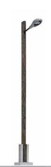 Busch 8744 - Lampe mit Holzmast TT 1:120