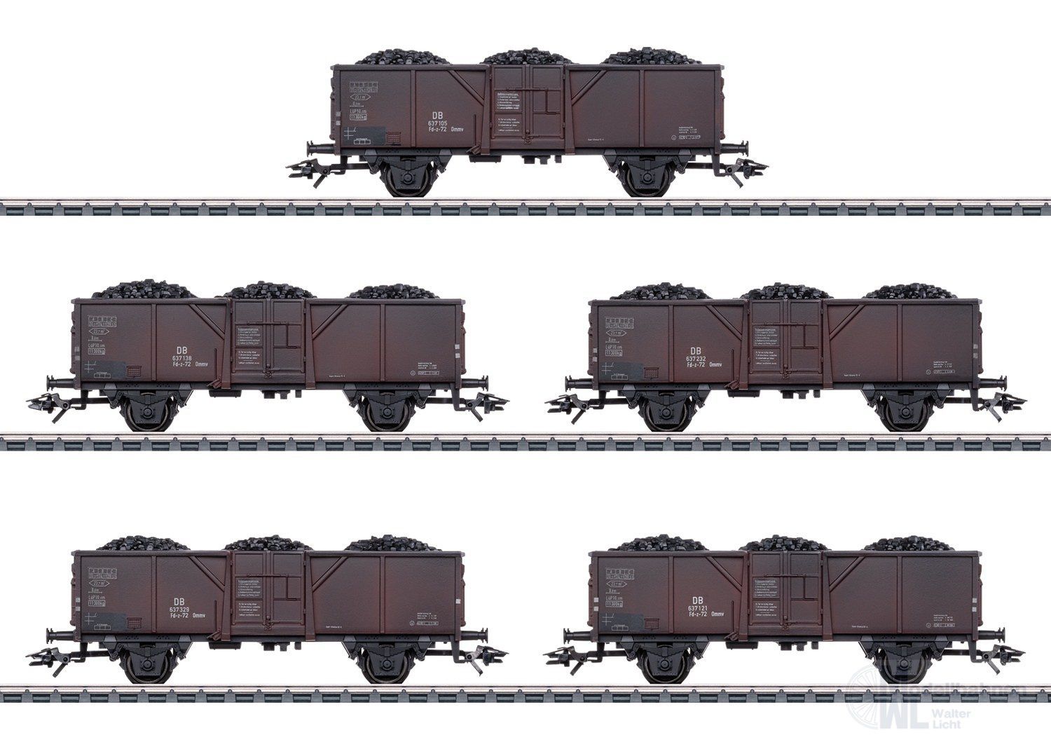 Märklin 44311 - MHI Güterwagenset DB Ep.III 5.tlg. H0/WS