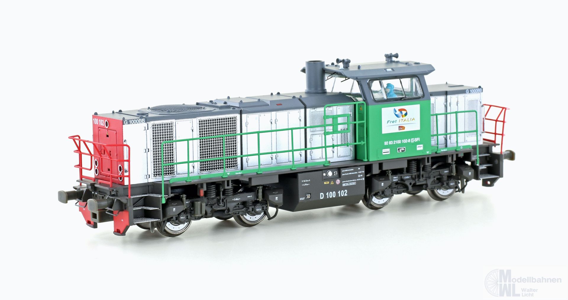 Mehano 90563 - Diesellok Vossloh D100 102 FRET Italia Ep.VI H0/GL
