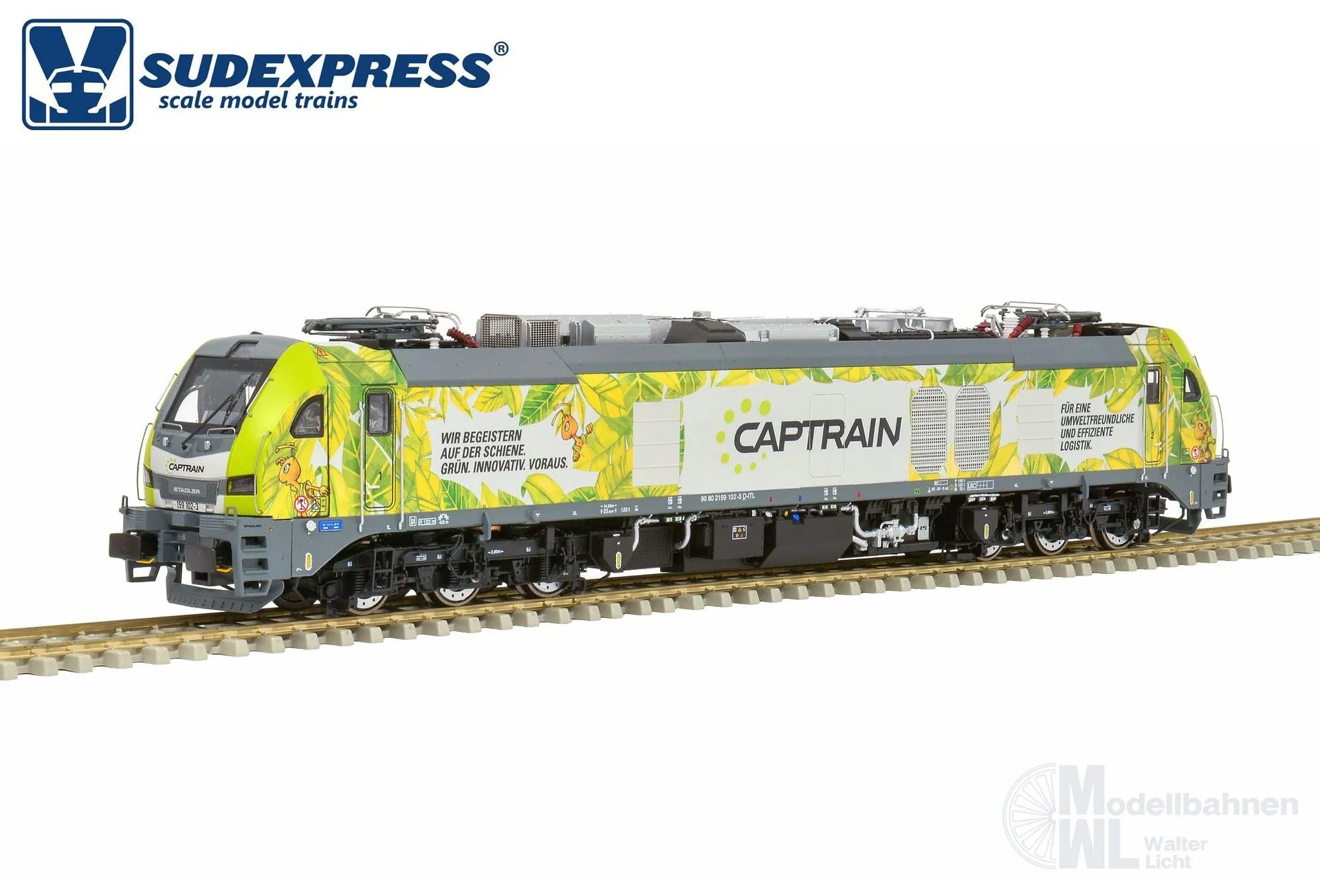 Sudexpress S1591020 - Zweikraftlok BR 159 102-4 EuroDual Captrain Ep.VI H0/GL Sound