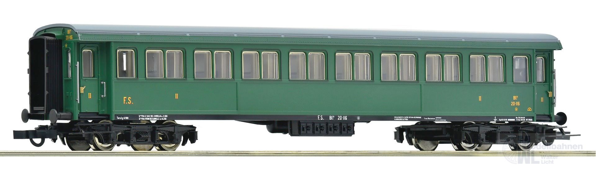 Roco 6200093 - Schnellzugwagen FS Ep.II/III 2.Kl. H0/GL