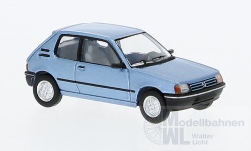 PCX-Models 870506 - Peugeot 205 metallic-hellblau 1984 H0 1:87
