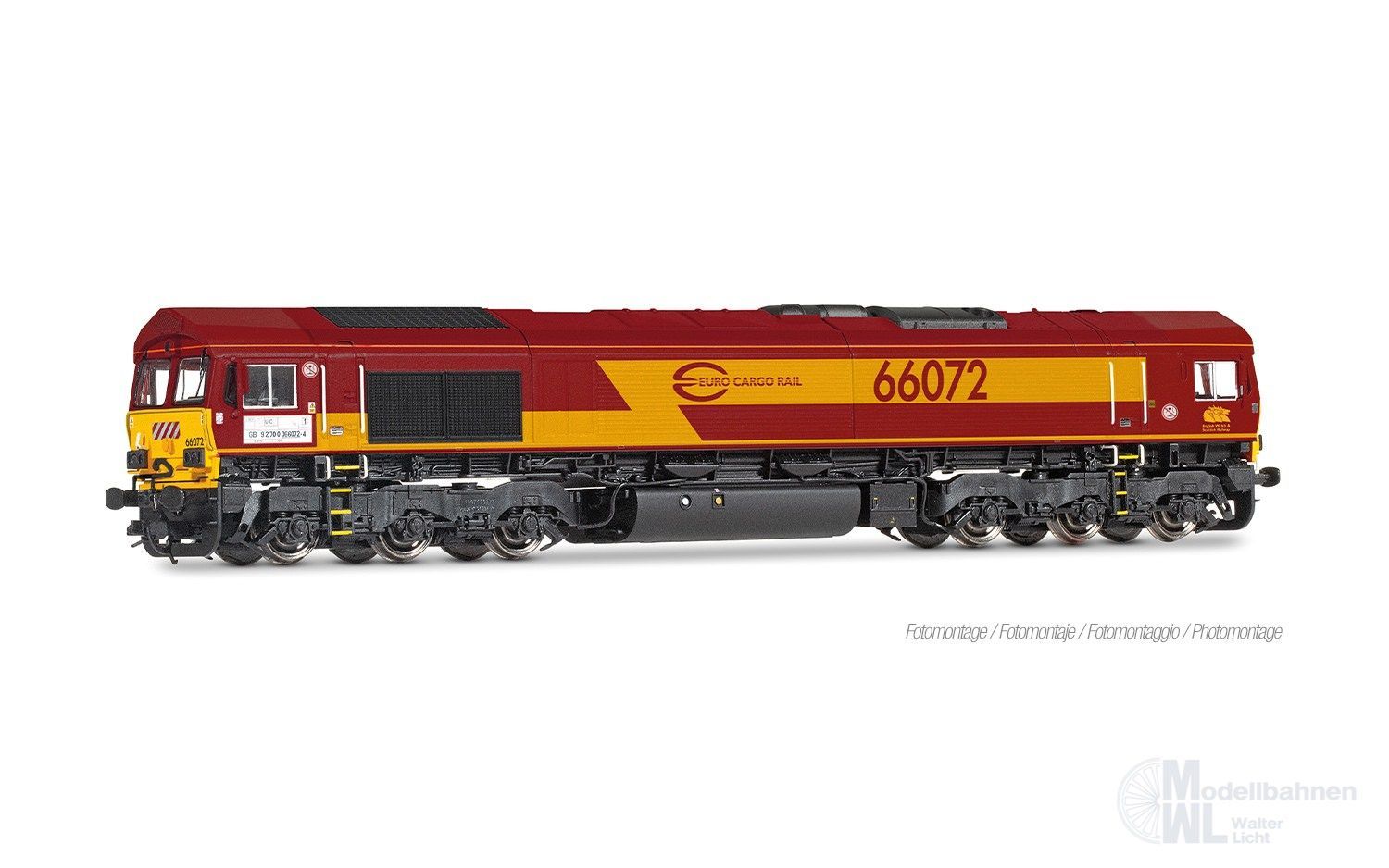 Arnold 9081 - Diesellok Class 66 Euro Rail Cargo Ep.VI TT 1:120