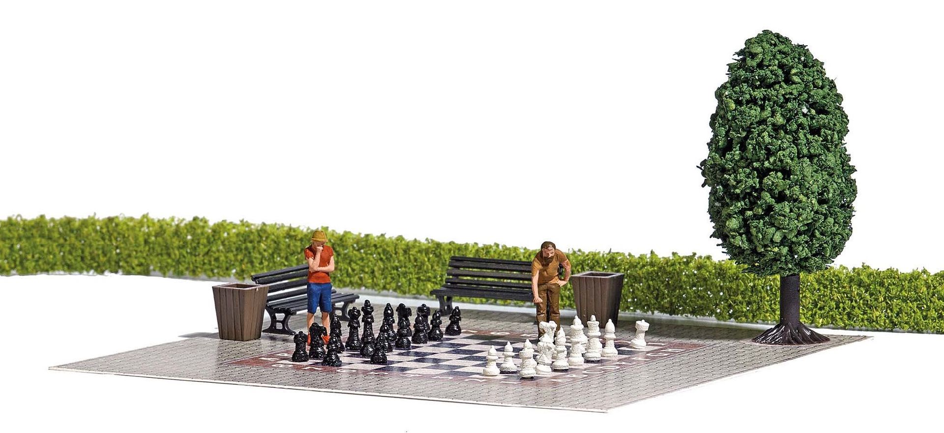 Busch 7839 - A-Set: Gartenschach H0 1:87