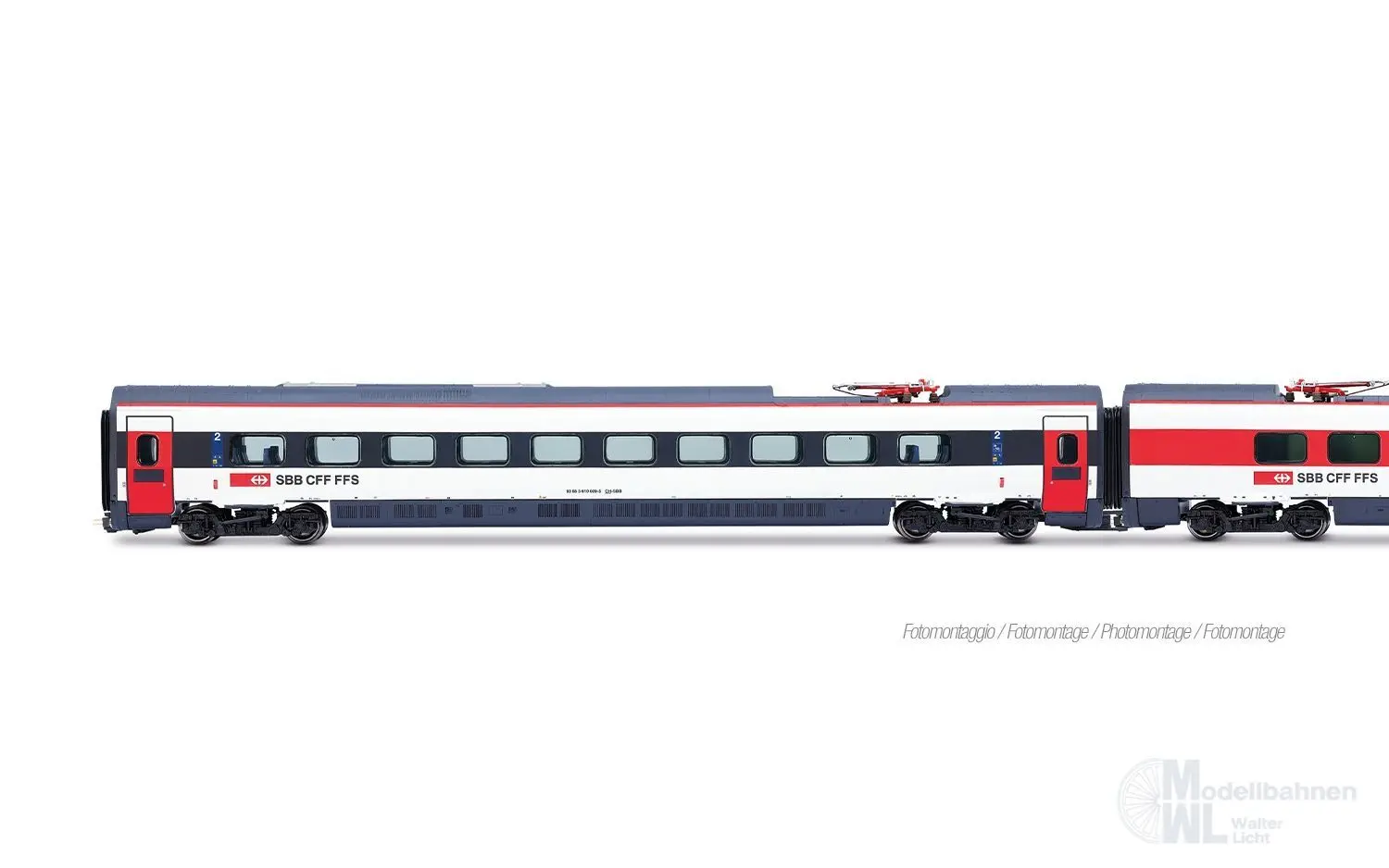 Lima 4690 - Ergänzungswagen Set ETR 610 SBB Ep.VI 3.tlg. H0/GL