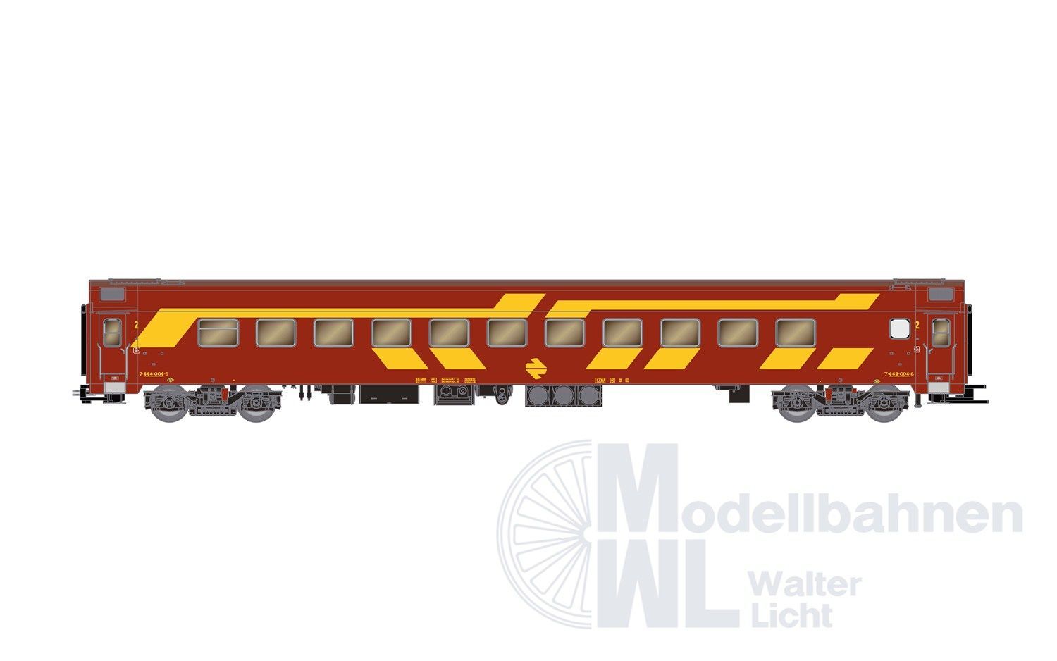Electrotren 2020 - Triebzug Reihe 444-004 RENFE Ep.IV rot/gelb H0/GL