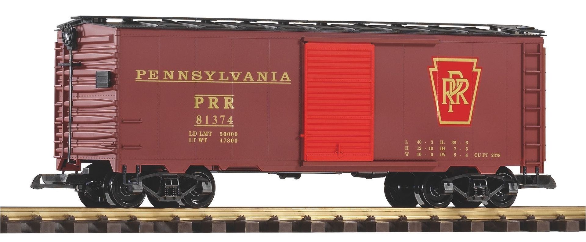 Piko 38825 - Steel Boxcar PRR SPUR G 1:22,5 Piko 38825 - Steel Boxcar PRR SPUR G 1:22,5