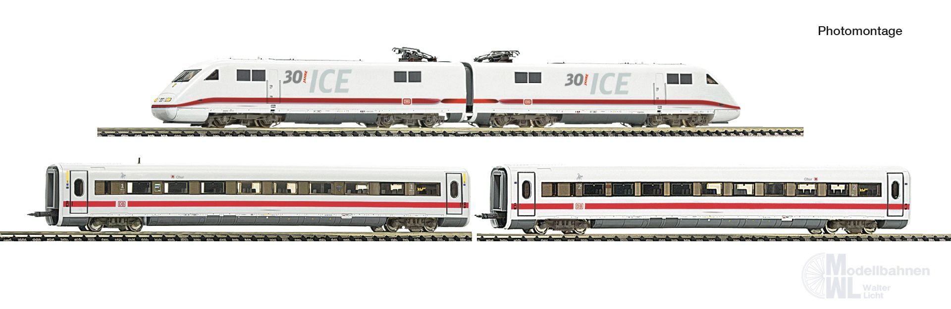Fleischmann 7760012 - Triebzug ICE DB Ep.VI 30 Jahre 4.tlg. N 1:160