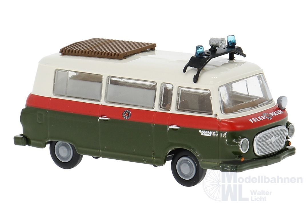 Brekina 30045 - Barkas B1000 Bus der Volkspolizei (Variante 2) H0 1:87