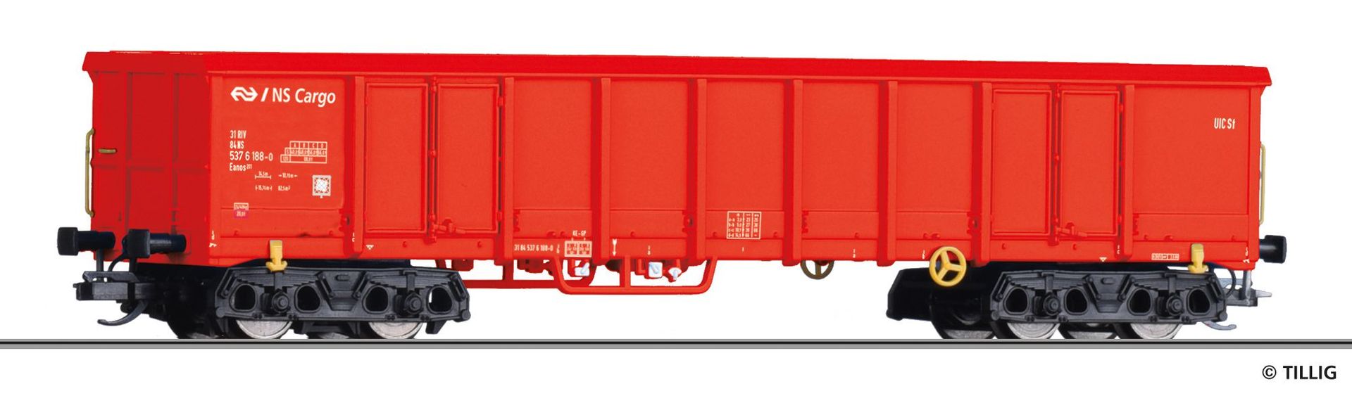 Tillig 15672 - Güterwagen offen NS Ep.V Eanos TT 1:120