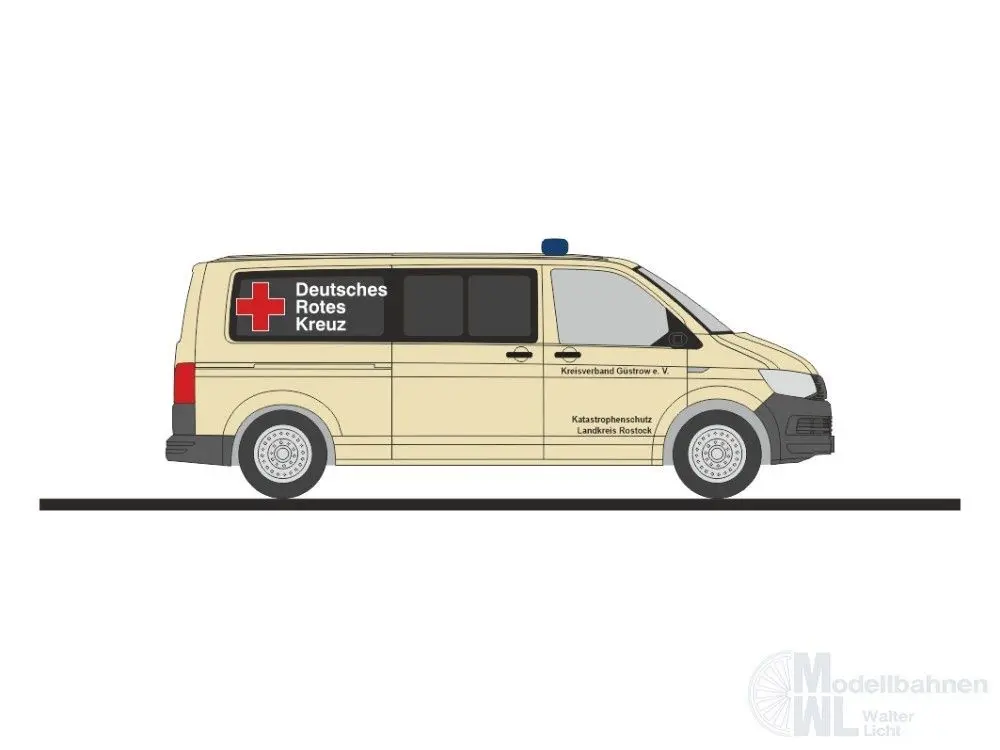 Rietze 53942 - Volkswagen T6 DRK KV Güstrow H0 1:87