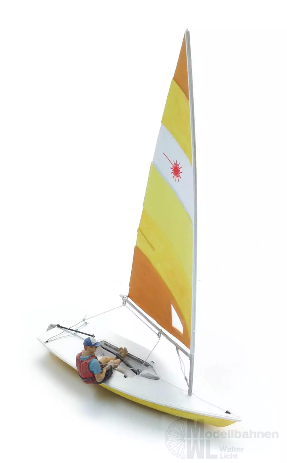 ARTITEC b.v. 387593 - Segelboot Laser + Figur H0 1:87