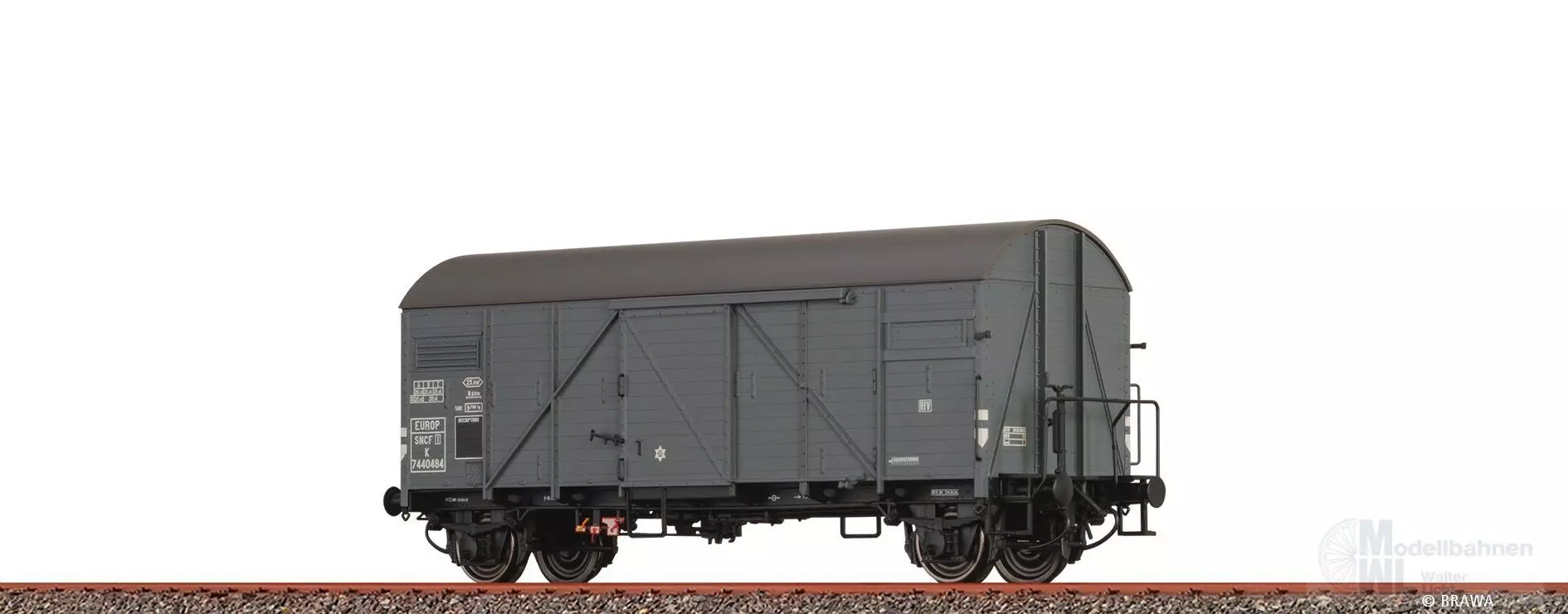 Brawa 50730 - Güterwagen ged. SNCF Ep.III K EUROP H0/GL