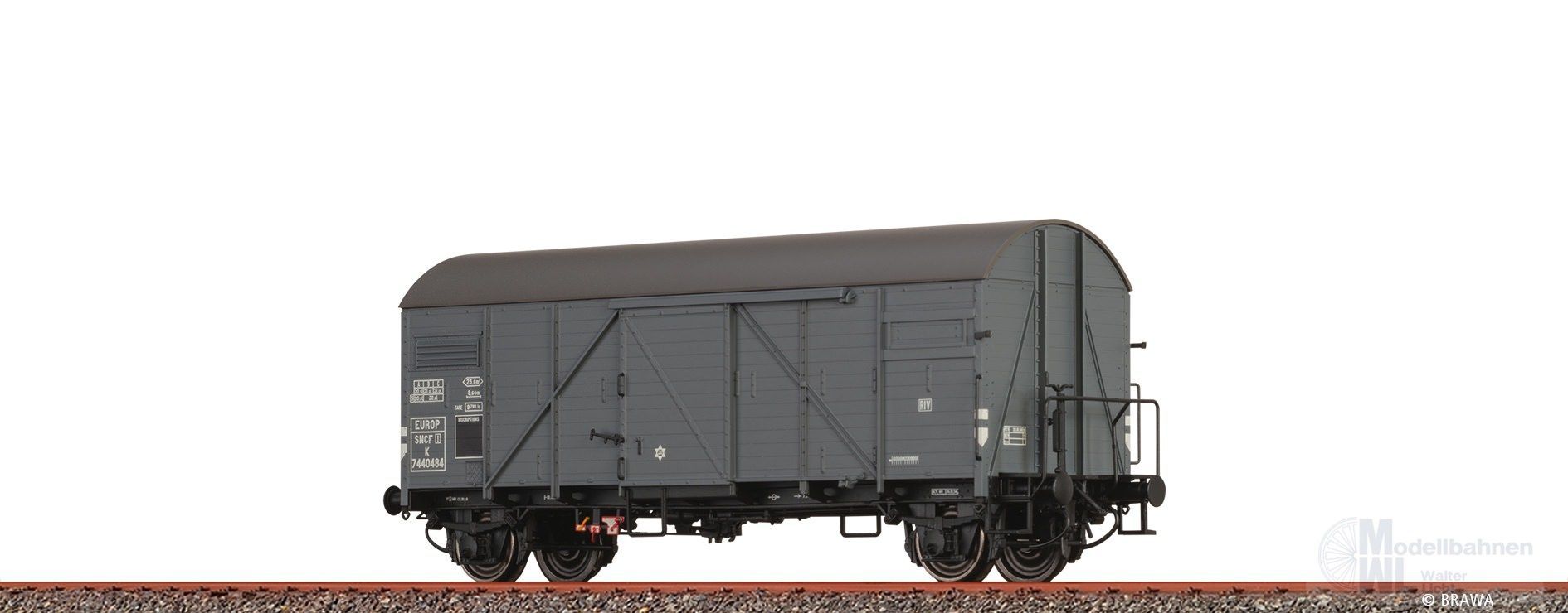 Brawa 50730 - Güterwagen ged. SNCF Ep.III K EUROP H0/GL