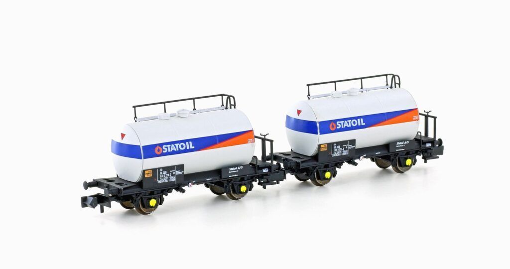 Hobbytrain 24853 - Leichtbau-Kesselwagen Set DSB Ep.IV Statoil 2.tlg. N 1:160