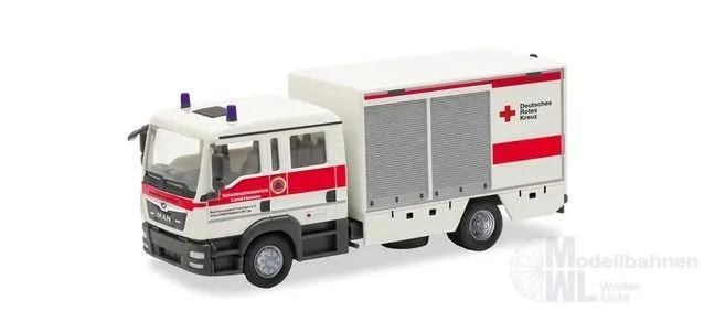 Herpa 099813 - MAN TGL GW-San DRK Frankfurt/KatS Hessen H0 1:87
