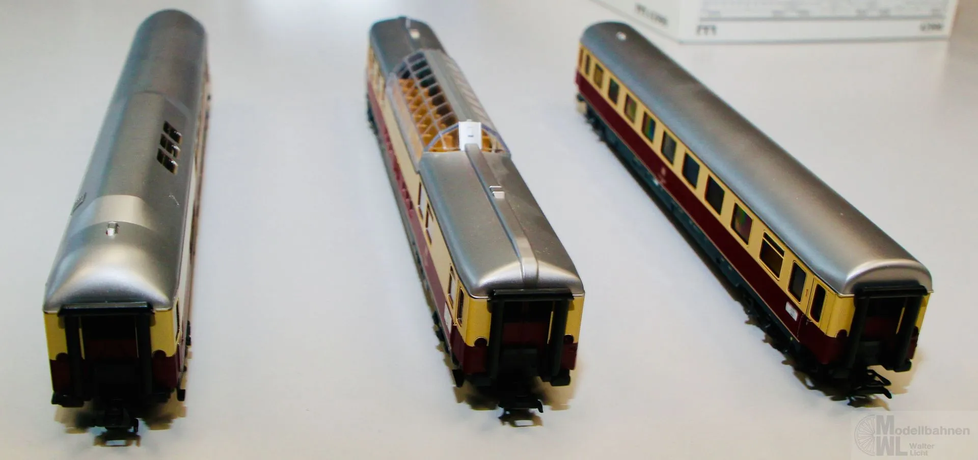Märklin 42990 - MÄRKLIN - Wagen-Packung Rheingold TEE DB Ep.III/IV 3tlg. H0/WS
