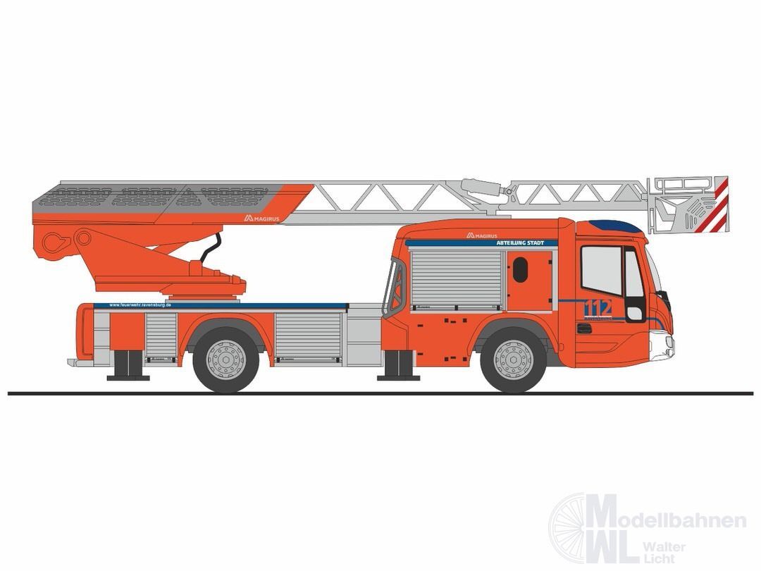 Rietze 71119 - Magirus DLK 32 n.B. FW Ravensburg H0 1:87