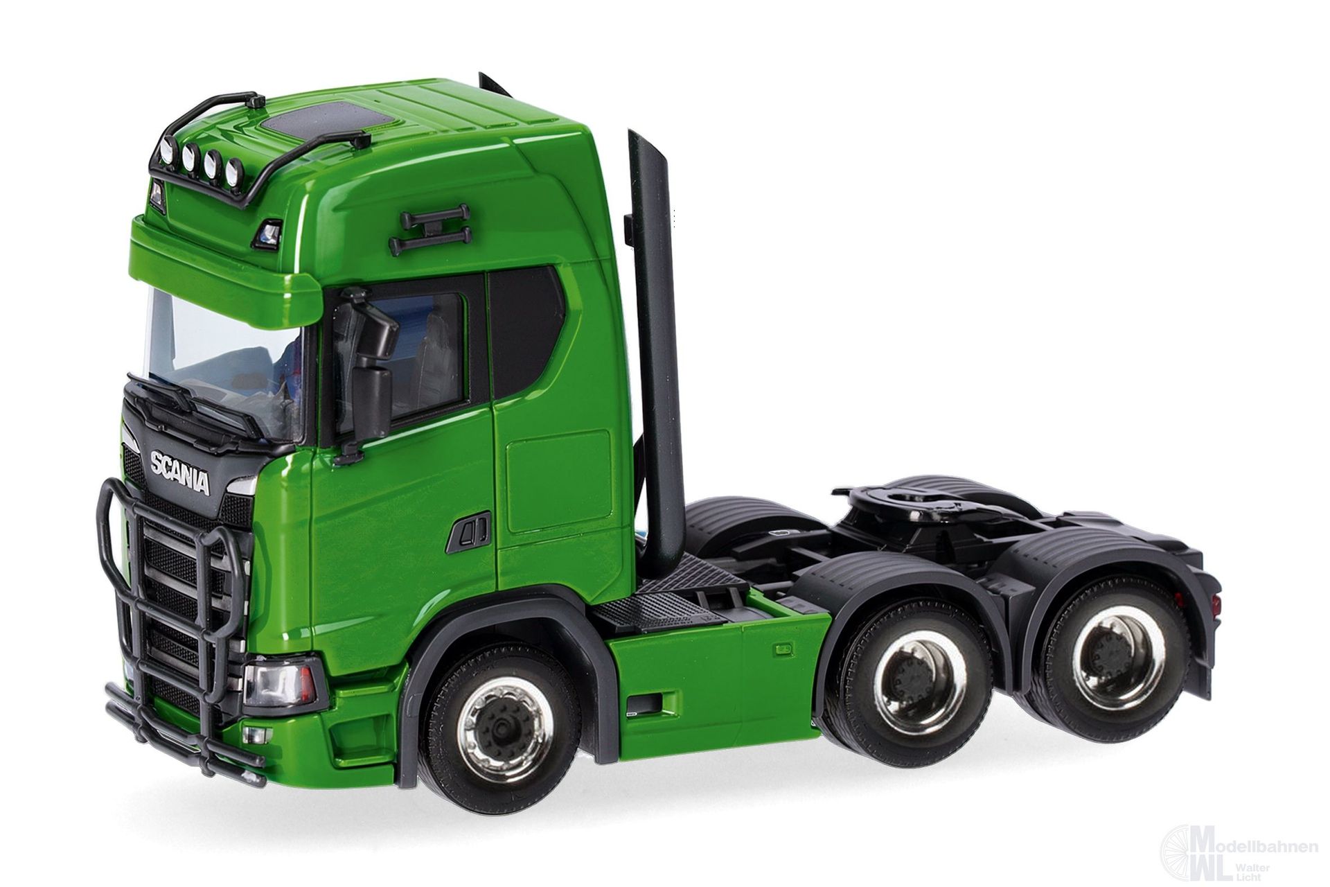 Herpa 314053-007 - Scania CS 20 Huchdach Zugmaschine 3 achs grün H0 1:87