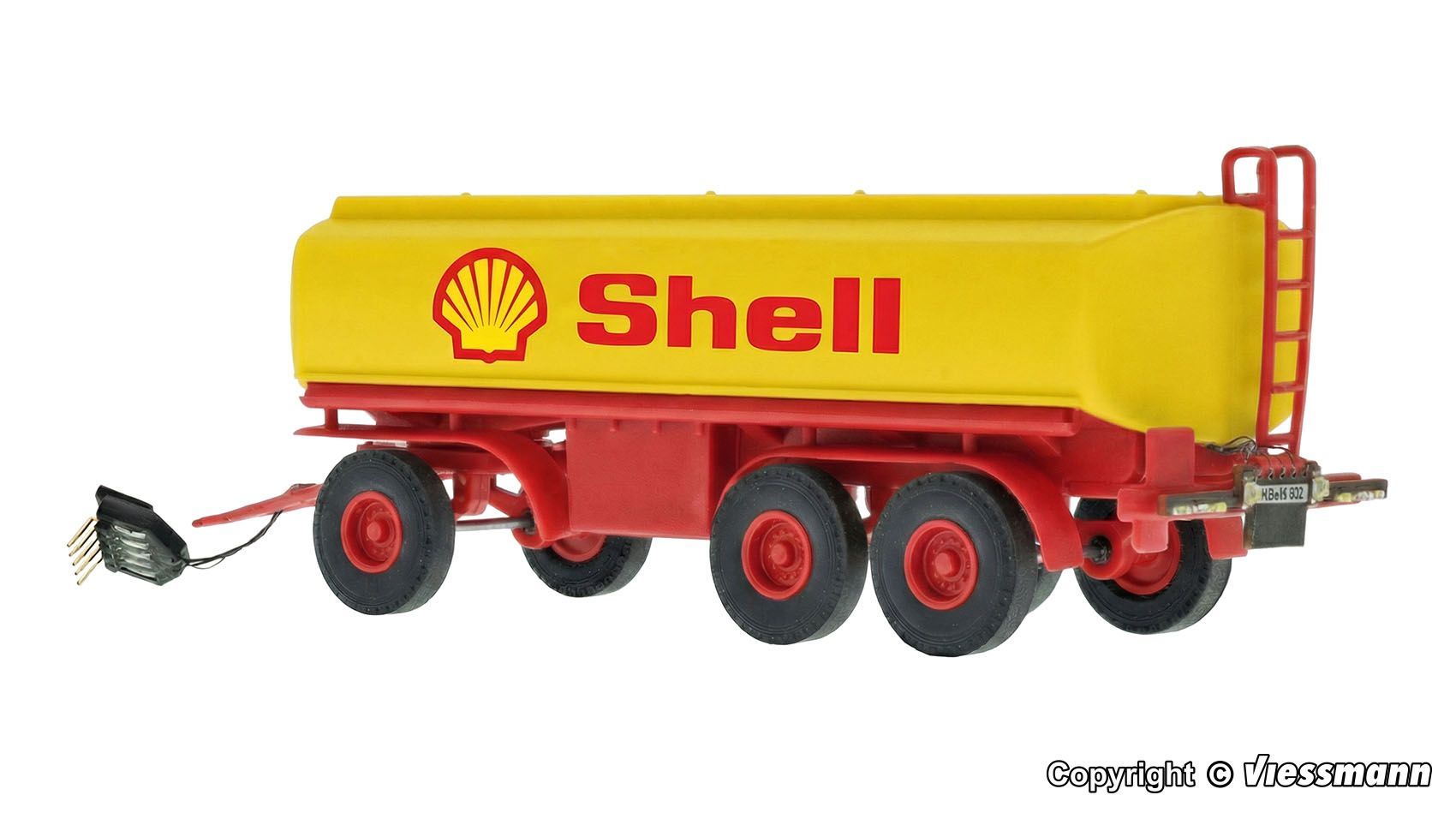 Viessmann 8231 - CarMotion Tankanhänger Shell 3-achsig Funktionsmodell H0 1:87