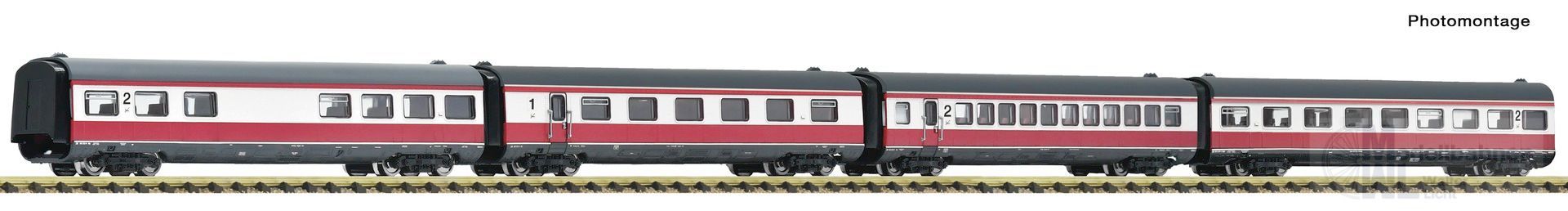 Fleischmann 7760011 - Ergänzungswagen Set VT 601 DR Ep.IV 4.tlg. Max Liebermann N 1:160