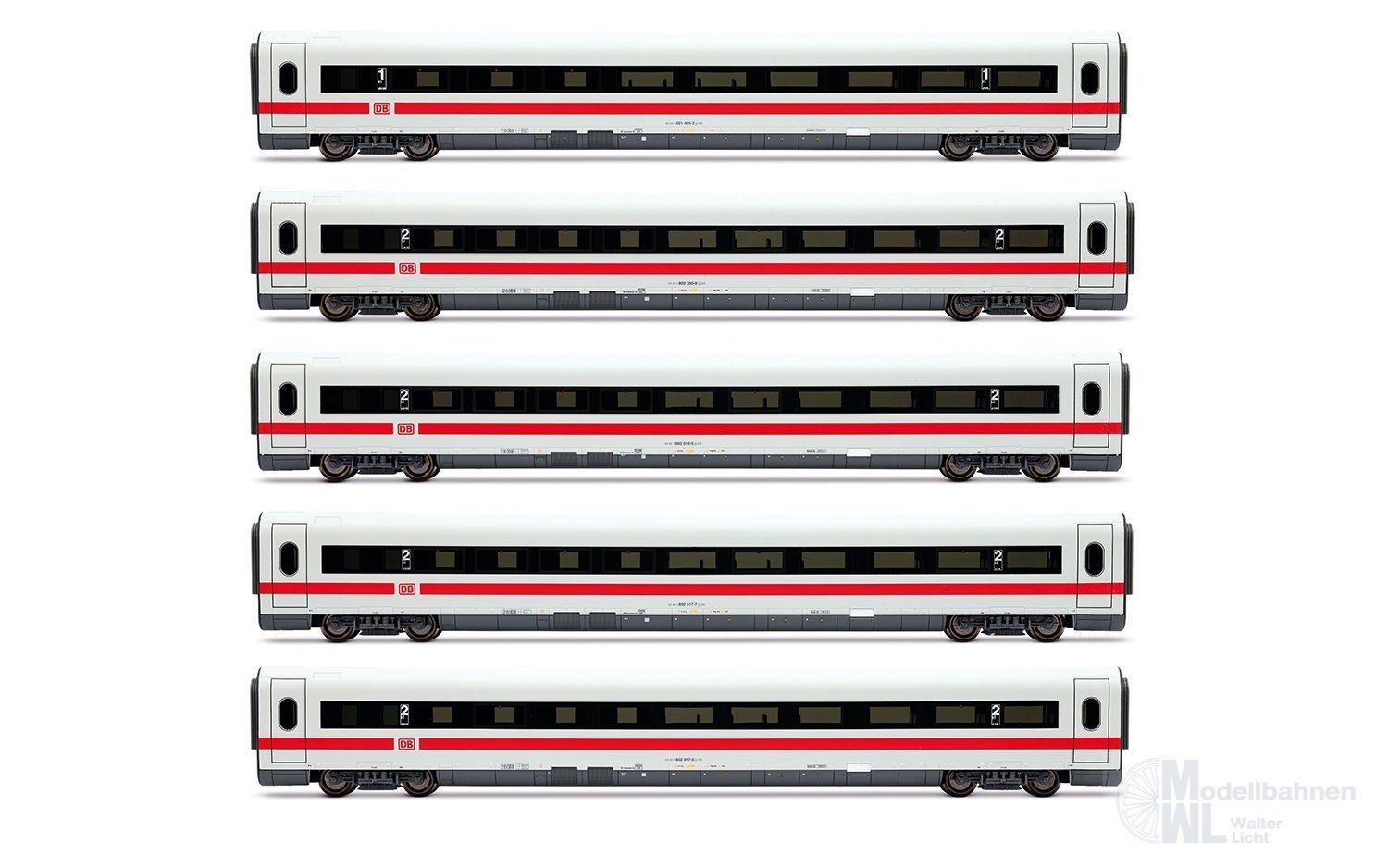 Lima 4683 - Ergänzungswagen Set ICE 1 DB Ep.V 5.tlg. Interlaken H0/GL