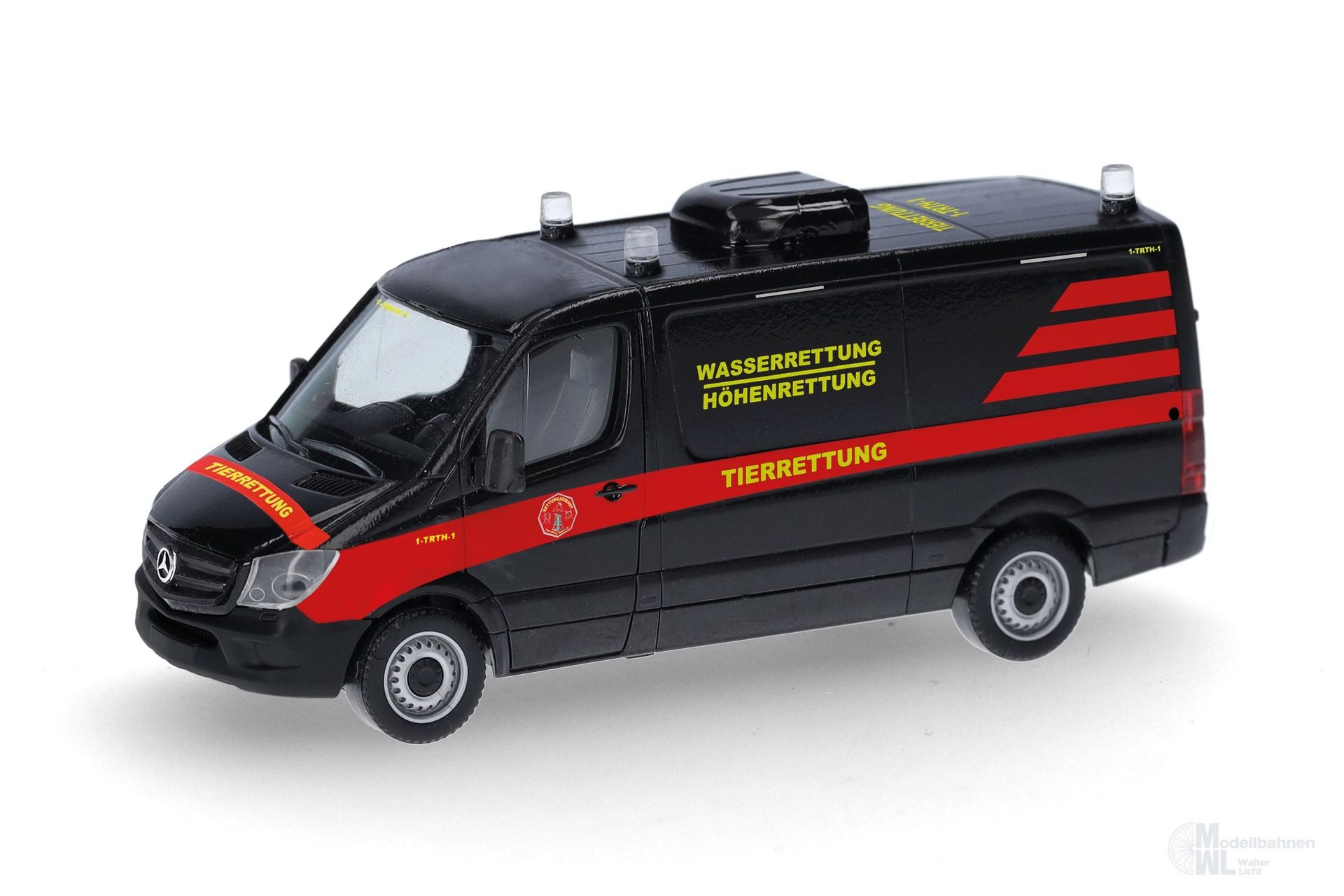 Herpa 098717 - Mercedes-Benz Sprinter `13 Kasten Flachdach Tierrettung Essen H0 1:87