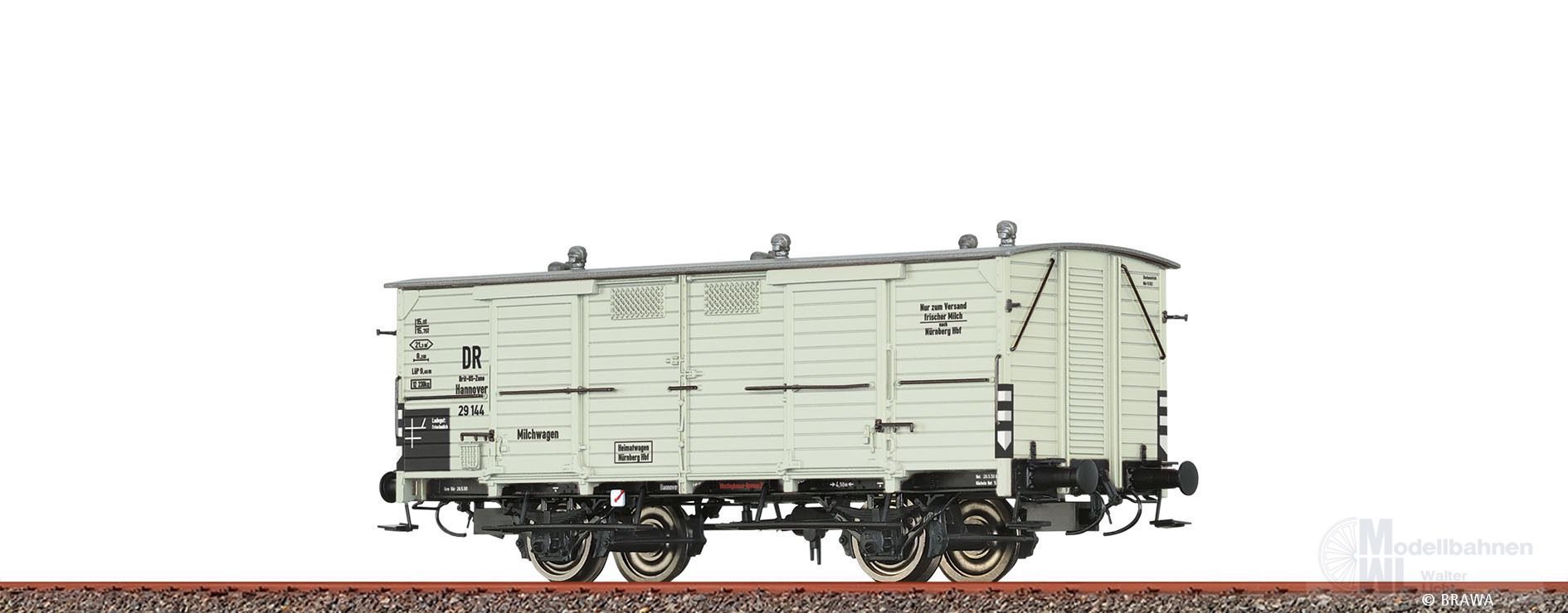 Brawa 50361 - Milchwagen DR Brit-US-Zone Ep.III Gh H0/GL Brawa 50361 - Milchwagen DR Brit-US-Zone Ep.III Gh H0/GL