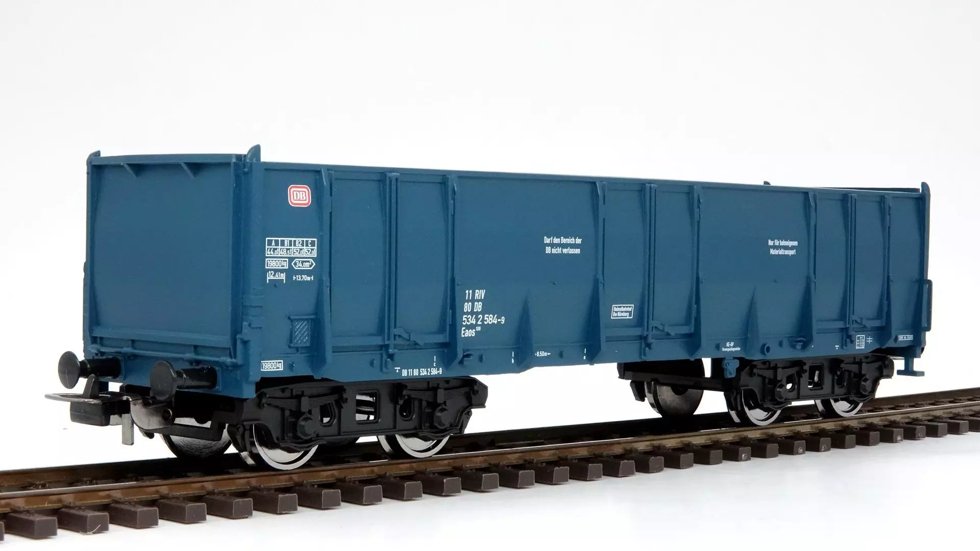 Piko 72256 - Güterwagen offen DB Ep.IV Bahndienst blau H0/GL