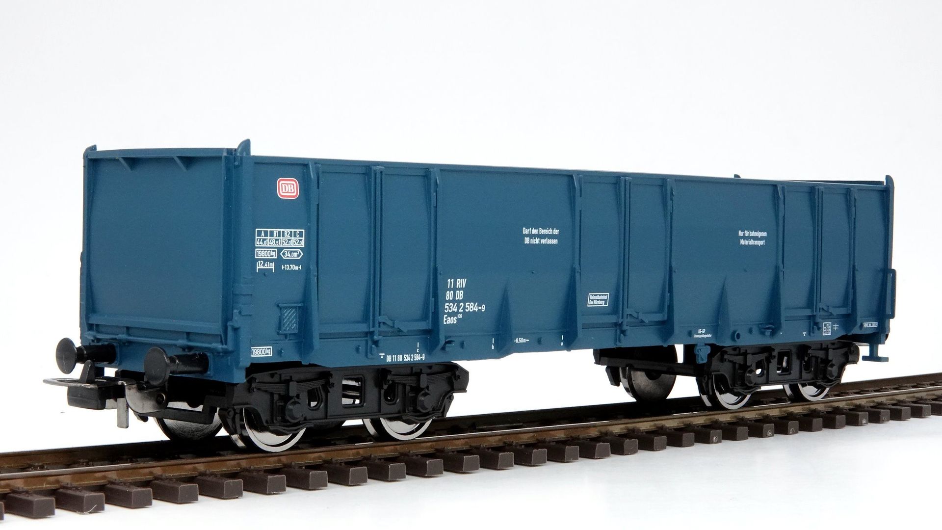 Piko 72256 - Güterwagen offen DB Ep.IV Bahndienst blau H0/GL