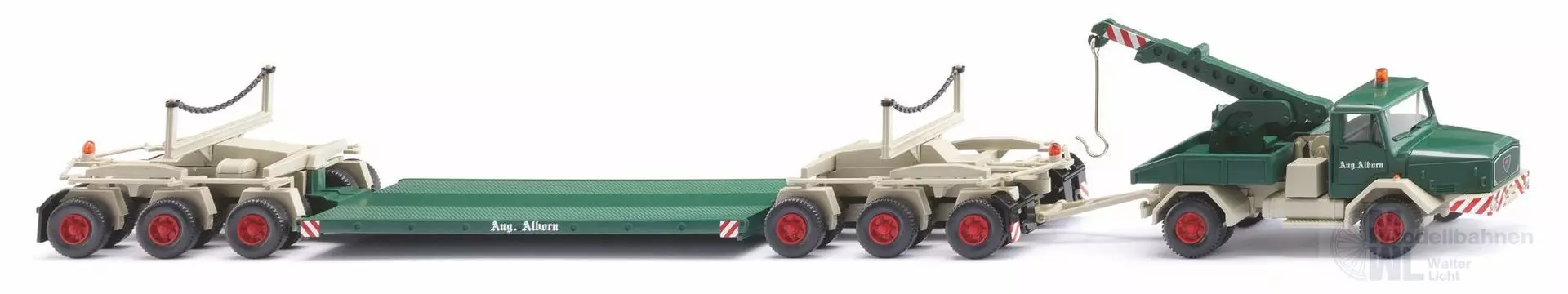 Wiking 049303 - Tiefladehängerzug Faun Aug. Alborn H0 1:87