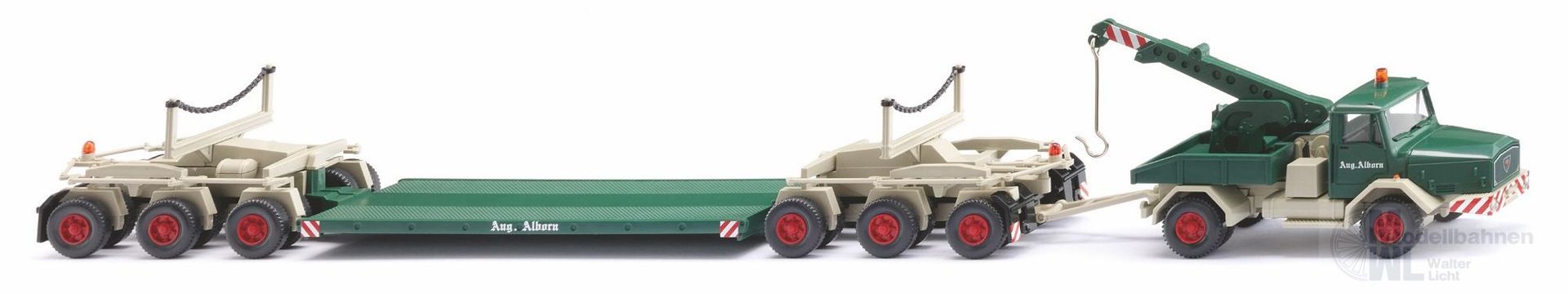 Wiking 049303 - Tiefladehängerzug Faun Aug. Alborn H0 1:87