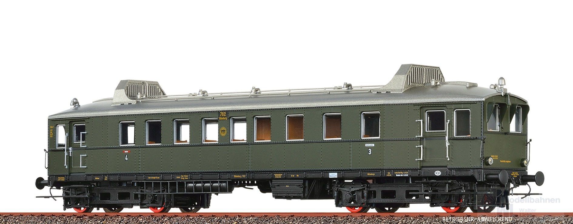 Brawa 44444 - Triebwagen VT 761 DRG Ep.II grün H0/GL Basic+