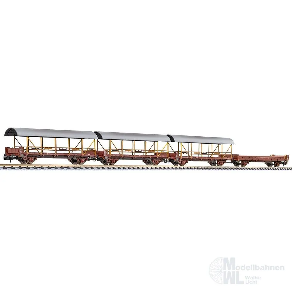 Liliput 260127 - Autotransportwagen Set BLS Ep.IV 4.tlg. Gealtert N 1:160