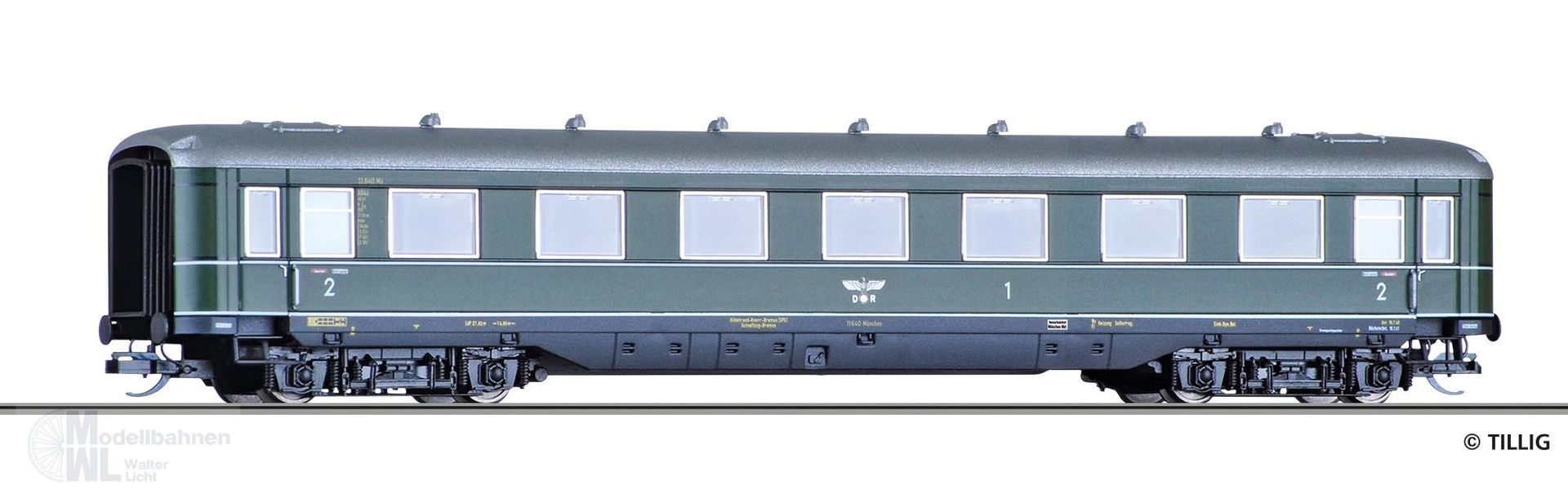 Tillig 16930 - Schürzenwagen DRG Ep.II 1/2.Kl TT 1:120