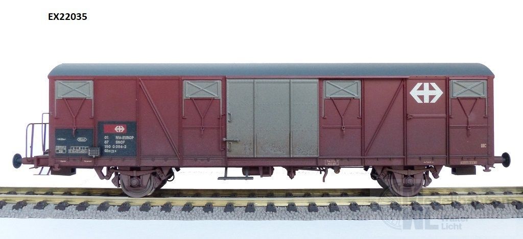 Exact Train 22035 - Güterwagen gedeckt SNCF Ep.IV Gbs H0/GL Exact Train 22035 - Güterwagen gedeckt SNCF Ep.IV Gbs H0/GL