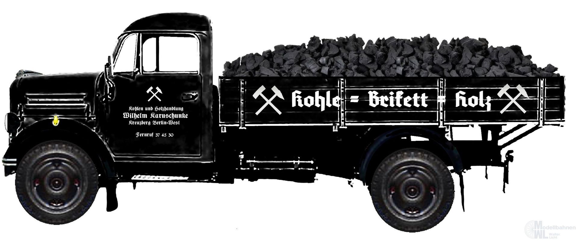 NPE NA88439 - Borgward B 1250 Kohlenhandel H0 1:87