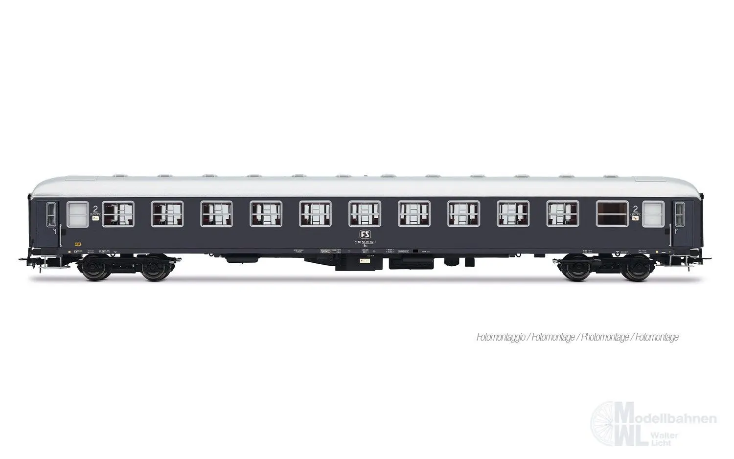 Rivarossi 4411 - Personenwagen Set FS Ep.IV Rom-Wien 3.tlg. Set 2 H0/GL