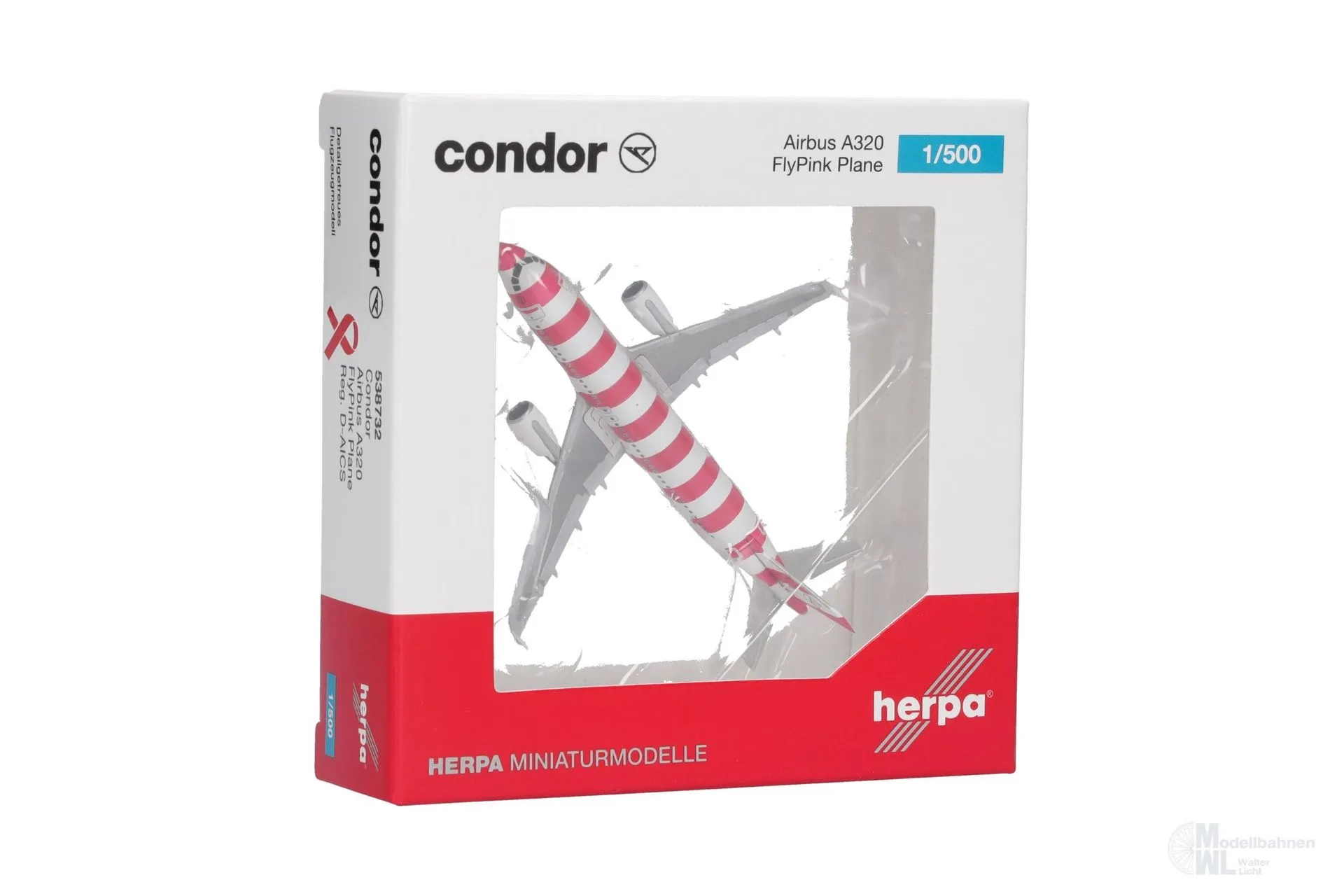 Herpa 538732 - Airbus A320 Condor Pink Plane 1:500