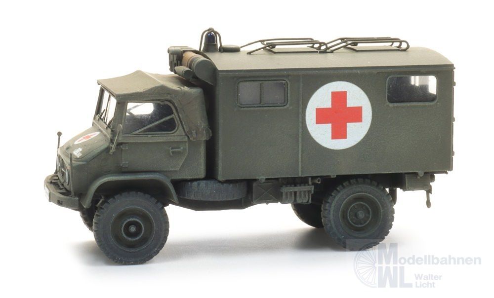 ARTITEC b.v. 1870225 - BRD/BE/FR Unimog 404s Krankenwagen H0 1:87 BAUSATZ