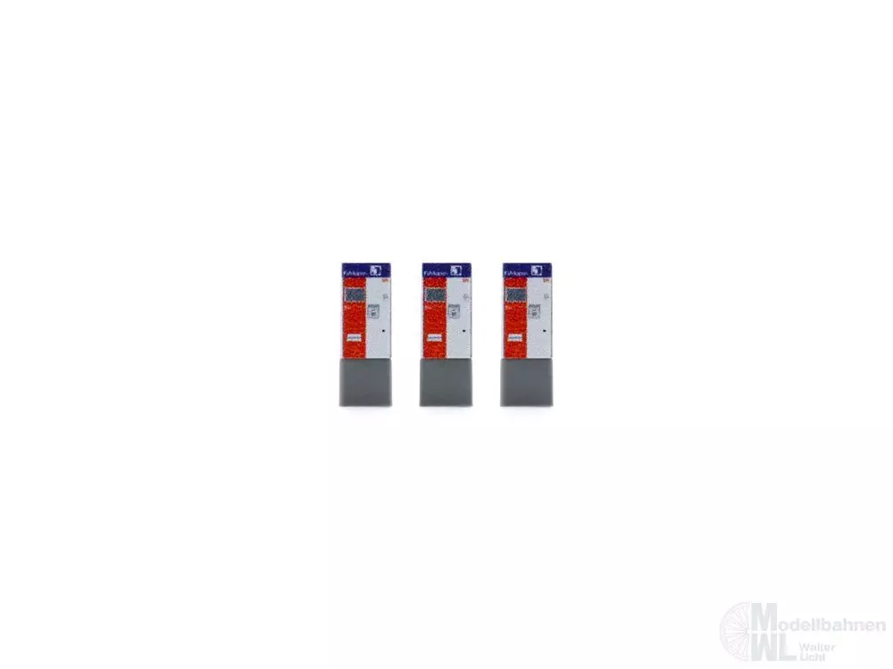 Rietze 16400 - Fahrkartenautomat DB 3 Stück N 1:160